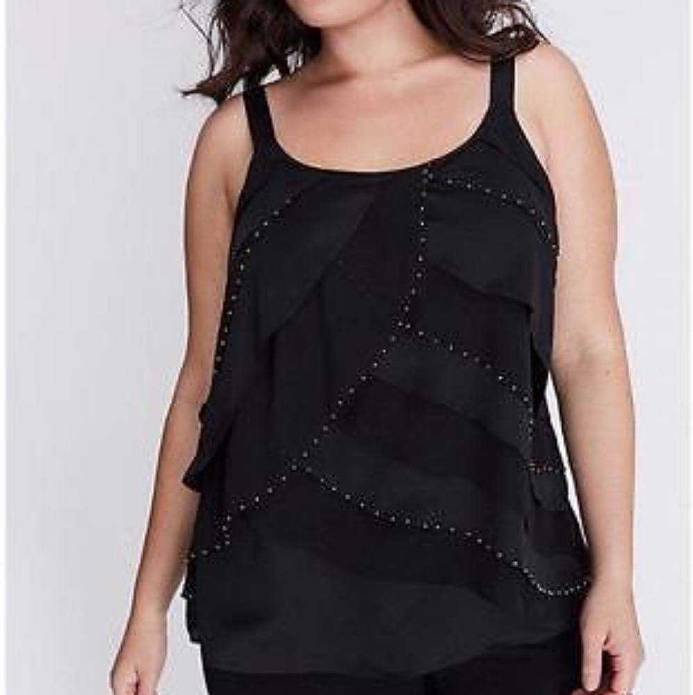 Layne Bryant cami top, black, size 14.